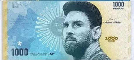Arjantin hükümeti, Messi'nin fotoğrafını banknotlara koyacak.
