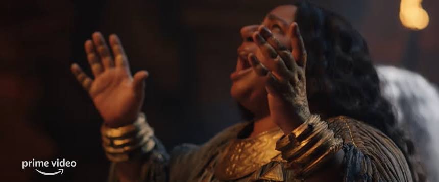 MstrHighway's tweet photo. @FellowshipFans This scene was literally the only one that genuinely moved me and stuck with me after the show ended. 

Tolkien’s world is made by music… and over the credits they did a Jazz fusion version of the one rung to rule them all poem 🤢 https://t.co/MDgv3GGuHi