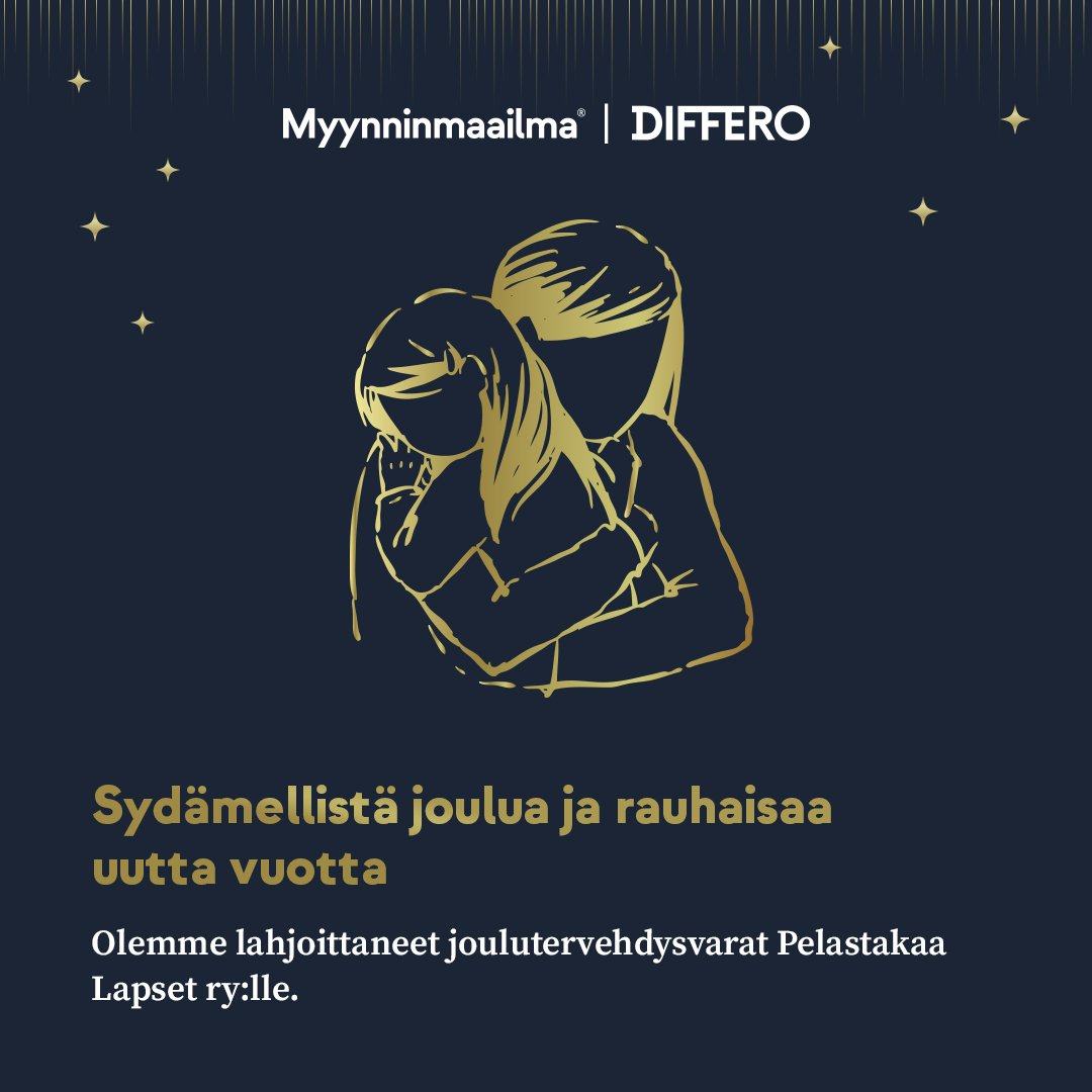 Joulu on antamisen ja saamisen aikaa. 💖 Tänä jouluna muistamme vähävaraisia lapsiperheitä ja syrjäytymisvaarassa olevia lapsia Suomessa osallistumalla Pelastakaa Lapset ry:n Anna lahjaksi tulevaisuus -joulukeräykseen. 🎄 #hyvääjoulua #myynninmaailma #differo