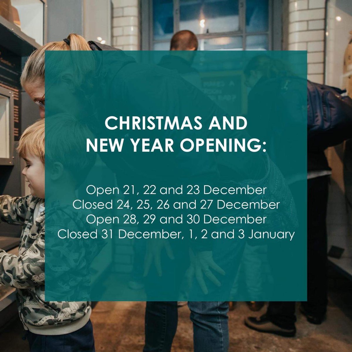Check out our Christmas & New Year opening below. The good news is you've still got time to squeeze in a visit to the UK's best #FamilyFriendlyMuseum before 2023. The bad news is #TeamNESM is feeling festive so you'll have to deal with some very dodgy Christmas jumpers...