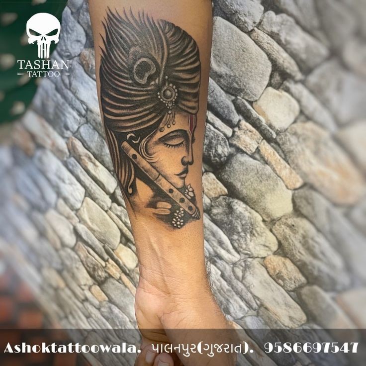 Lord Krishna tattoo design by being animal tattoos by Samarveera2008 on  DeviantArt