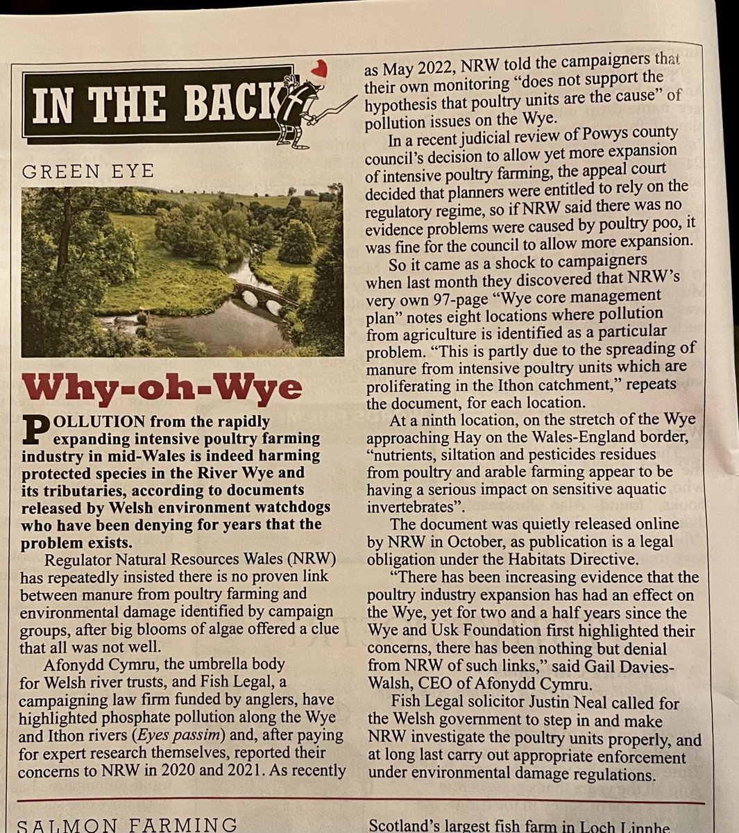 mikeparkerwales's tweet photo. Important River Wye story in Private Eye. Important too to note that there are something like 4x as many of these massive chicken units in Herefordshire as there are in Powys. ⁦⁦@FriendsUpperWye⁩ https://t.co/4AJsdbtuSI