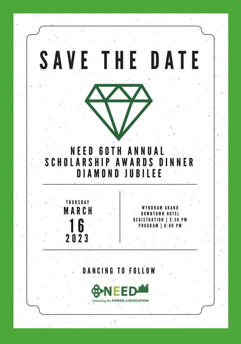 needpgh's tweet photo. WE AT NEED WOULD LOVE FOR YOU TO SAVE THE DATE MARCH 16TH 2023 TO ATTEND OUR 60TH ANNUAL SCHOLARSHIP DINNER!
https://t.co/s42Zd48vjA
#NEED #NEEDLD #PITTSBURGHSCHOLARSHIPS #NEEDSCHOLARSHIPS #ANNUALNEEDSCHLARSHIPDINNER #NSD23 #NEEDSCHOLARSHIPDINNER23 https://t.co/1aPNT1xTRh