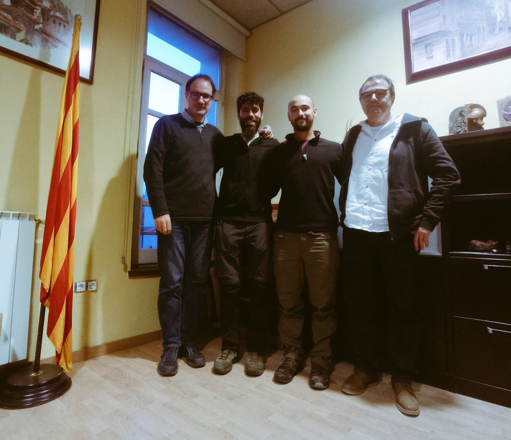 Els codirectors de la Càtedra ens trobem a <a href="/santhilari/">Sant Hilari Sacalm</a> amb els investigadors Pau Ortega i Iago Pérez, guanyadors del Premi de Recerca Guilleries 2022. Durant el 2023 cercaran els refugis climàtics per a la fauna aquàtica al conjunt de les Guilleries <a href="/xarxadeparcs/">Xarxa de Parcs Naturals</a> <a href="/DiputacioGirona/">Diputació de Girona</a>