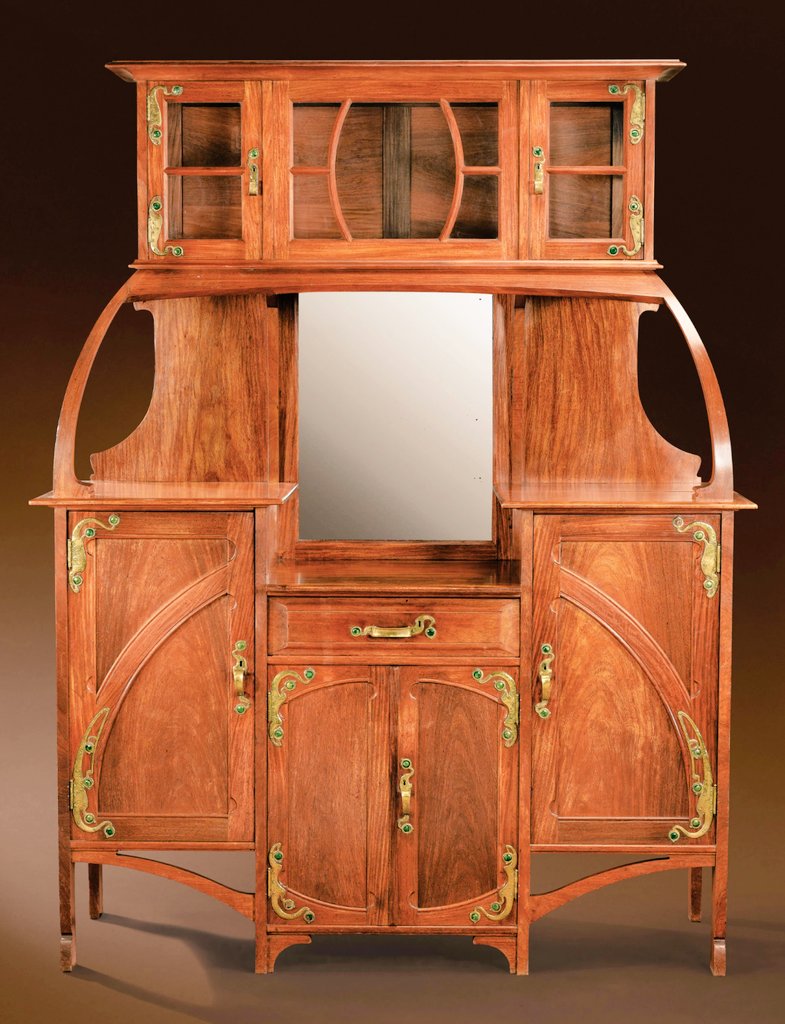 Art Nouveau sideboard from 1898 by Belgian designer Gustave Serrurier-Bovy (1858 - 1910).