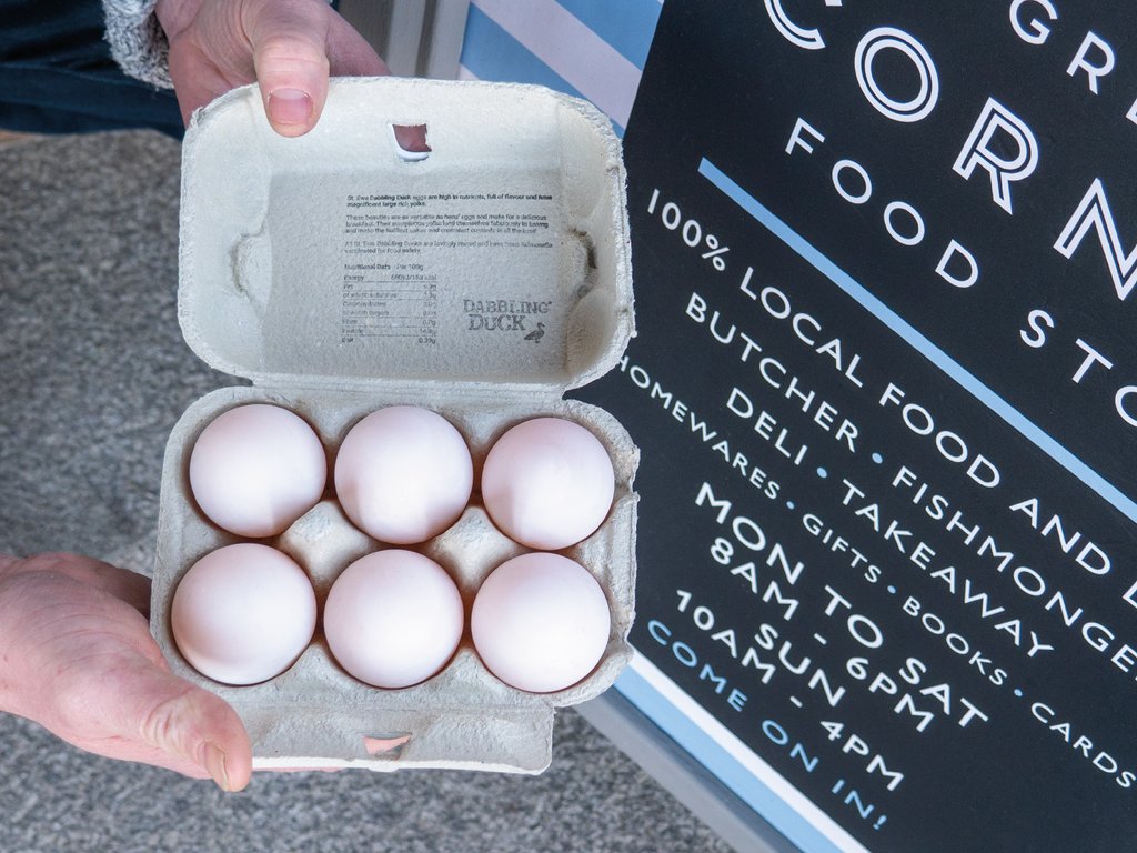 steweeggs's tweet photo. We are super excited to announce the release of our brand-new Dabbling Duck Eggs.
💜
Our Cornish Duck Eggs are high in nutrients, full of flavour, and magnificent large rich yolks.
💜
These are not to miss out on.
#DabblingDuck #Ducks #DuckEggs #StEwe #StEweFreeRangeEggs https://t.co/W2WZjec9vP