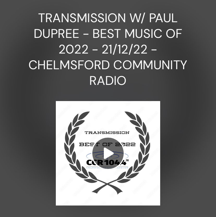 Our single, Simon Says, has been voted into the <a href="/ChelmsfordCR/">CCR Online & 104.4FM</a> and @CCRTransmission top 10 best national singles of the year, 2022! Check out the countdown here: mixcloud.com/chelmsfordcr/t…
