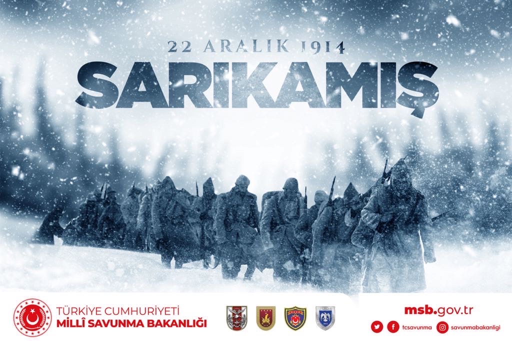 #Sarıkamış şehitlerimizi rahmet, minnet ve saygıyla anıyoruz.