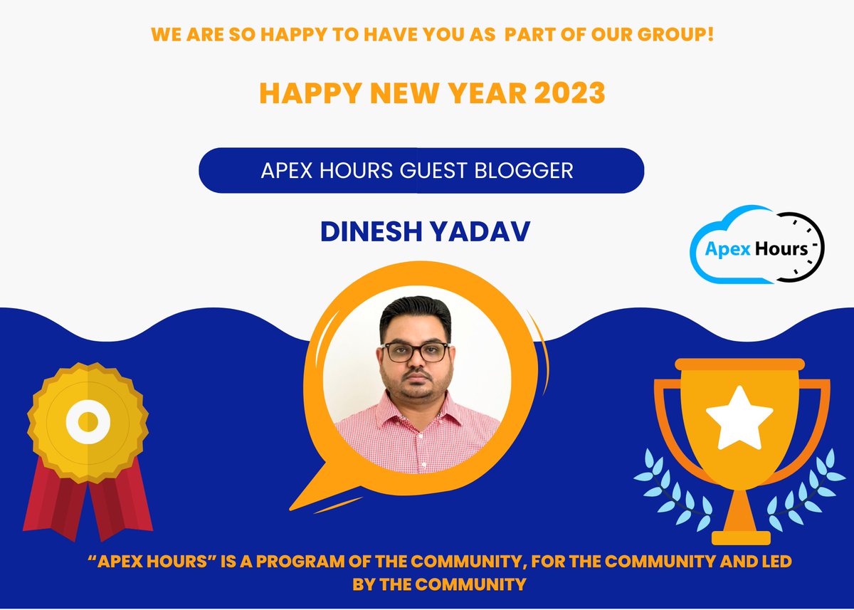 i_am_dy's tweet photo. Thank you @amit_sfdc for the wonderful opportunity to be a guest blogger at @ApexHours!
Link to my article: https://t.co/4riSP8CYgw
#salesforce #apexhours #alwaysbelearning #dydc #financialservicescloud https://t.co/Nz3b7FAE6f