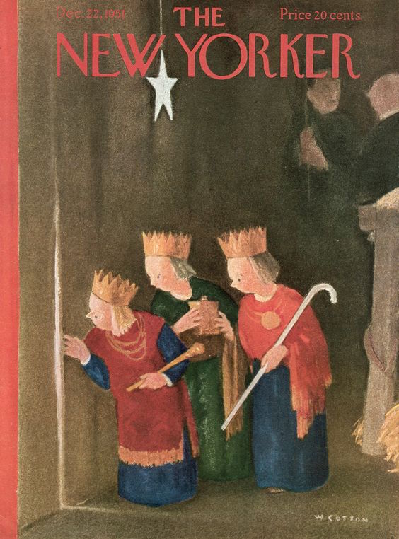 LRonLacy's tweet photo. #OTD in 1951
Cover of The New Yorker, December 22, 1951
William Cotton
#TheNewYorkerCover #WilliamCotton #Christmas #Natale #Holidays #3Magi https://t.co/lLYBU1tFEk