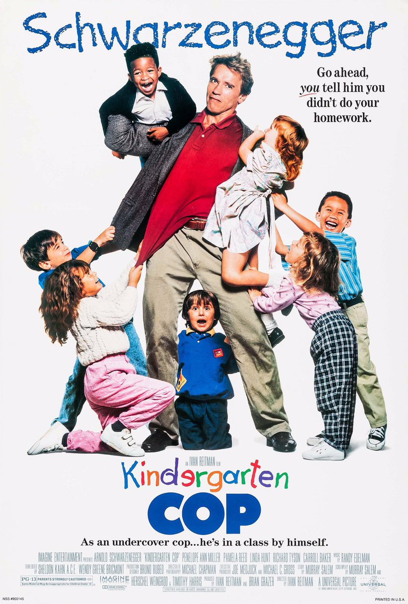 🎬MOVIE HISTORY: 32 years ago today, December 21, 1990, the movie ‘Kindergarten 
Cop’ opened in theaters!

#ArnoldSchwarzenegger #PenelopeAnnMiller #PamelaReed #LindaHunt #RichardTyson #CarrollBaker #IvanReitman