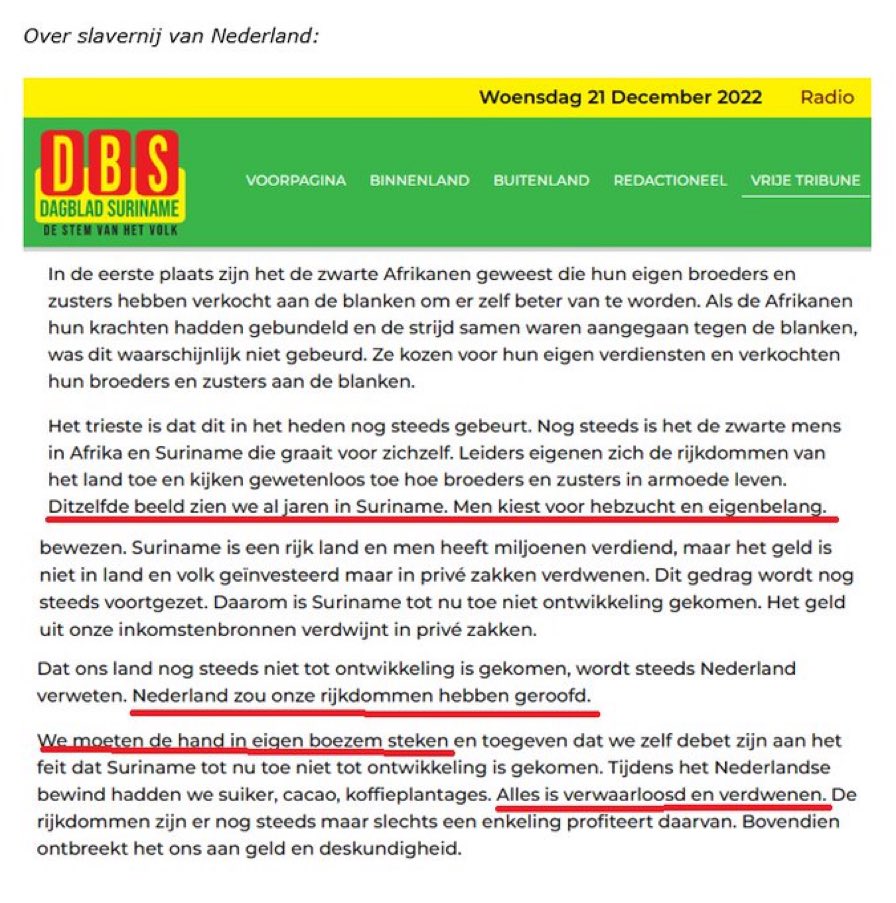 Uit het dagblad Suriname: dbsuriname.com/2022/12/20/de-…