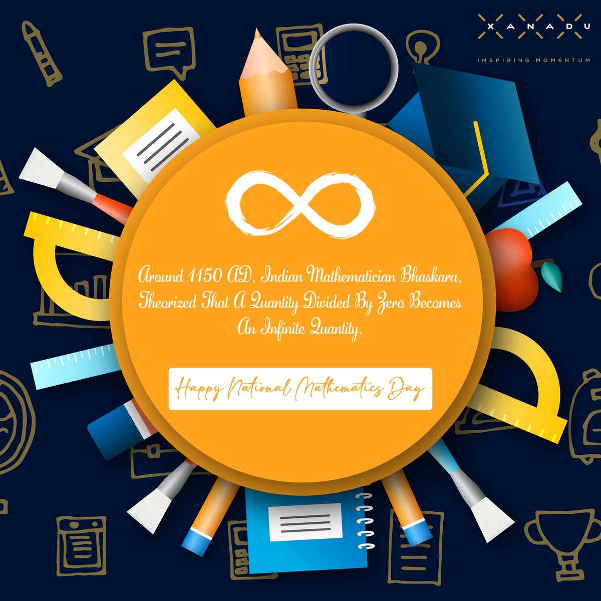 Xanadu_Realty's tweet photo. To infinity and beyond! Just the amount of effort and rigour put in by all our teams, day in and day out!

Happy National Mathematics day!

#InspiringMomentum https://t.co/SZfjB013hx