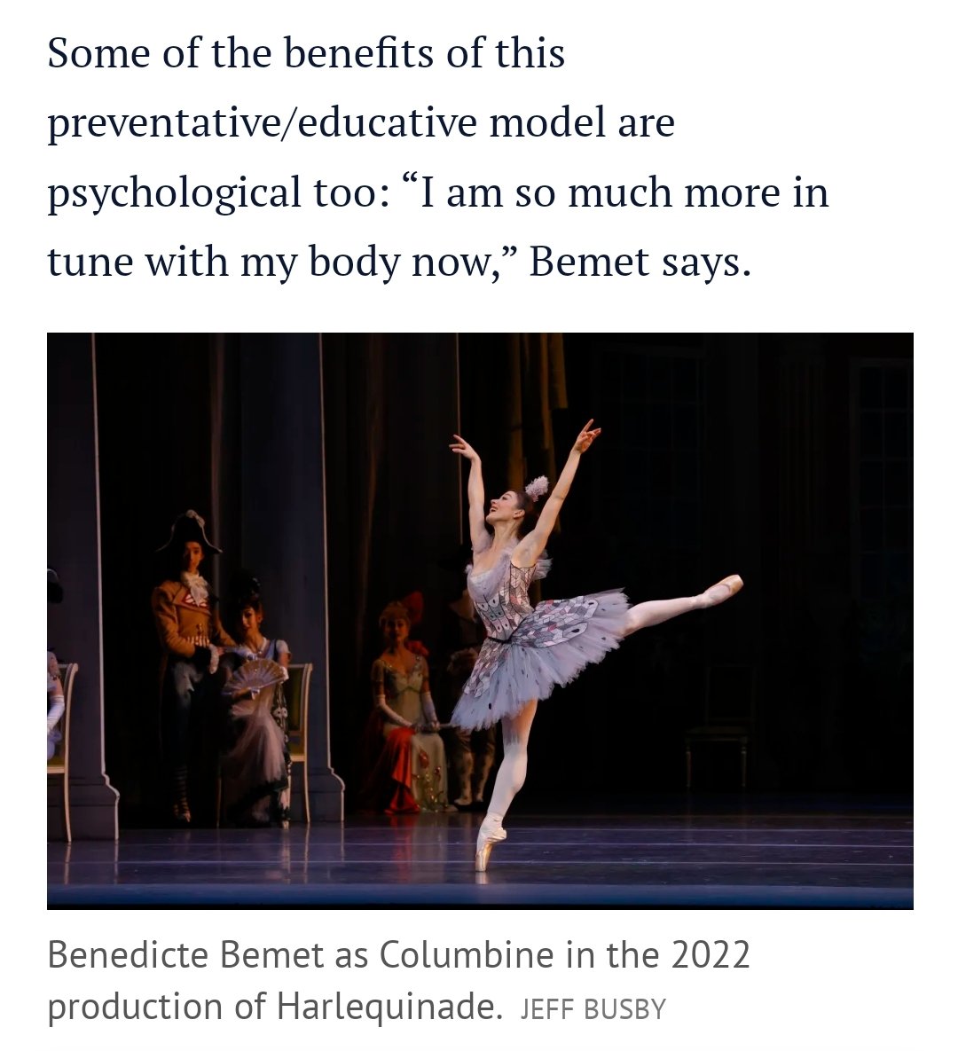 Falling Injury Rates in <a href="/TheAusBallet/">Australian Ballet</a> among their athletic artists population [not artistic athletes] as described <a href="/S_Maysey/">Susan Mayes</a> &amp; <a href="/tendonpain/">Ebonie Rio</a>

Strategic Research driven focus
Mental well-being
Supervised Pre-dance prep
Pop In time with physio
Fantastic comms

bit.ly/SMHAusBalletIn…