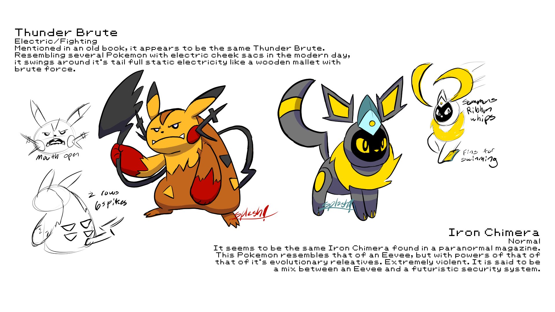Fakemonforever on X: Iron fragments fuses with Reshiram and Zekrom to become- Iron Furnace- Ice/Fire Iron Taser- Ice/Electric But there's one more future form once it hunts down the other legendary dragon