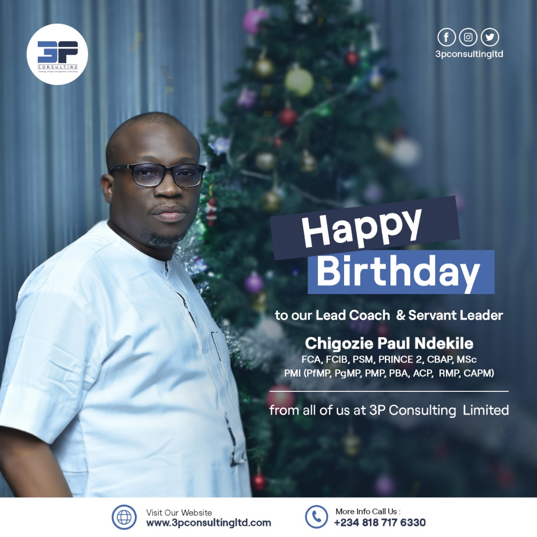 3pconsultingltd's tweet photo. Happy Birthday to our Lead Consultant and Servant leader @checkzy . We appreciate your commitment and dedication to all your Team Members and everyone at large. #birthday https://t.co/YAnrK817ZI