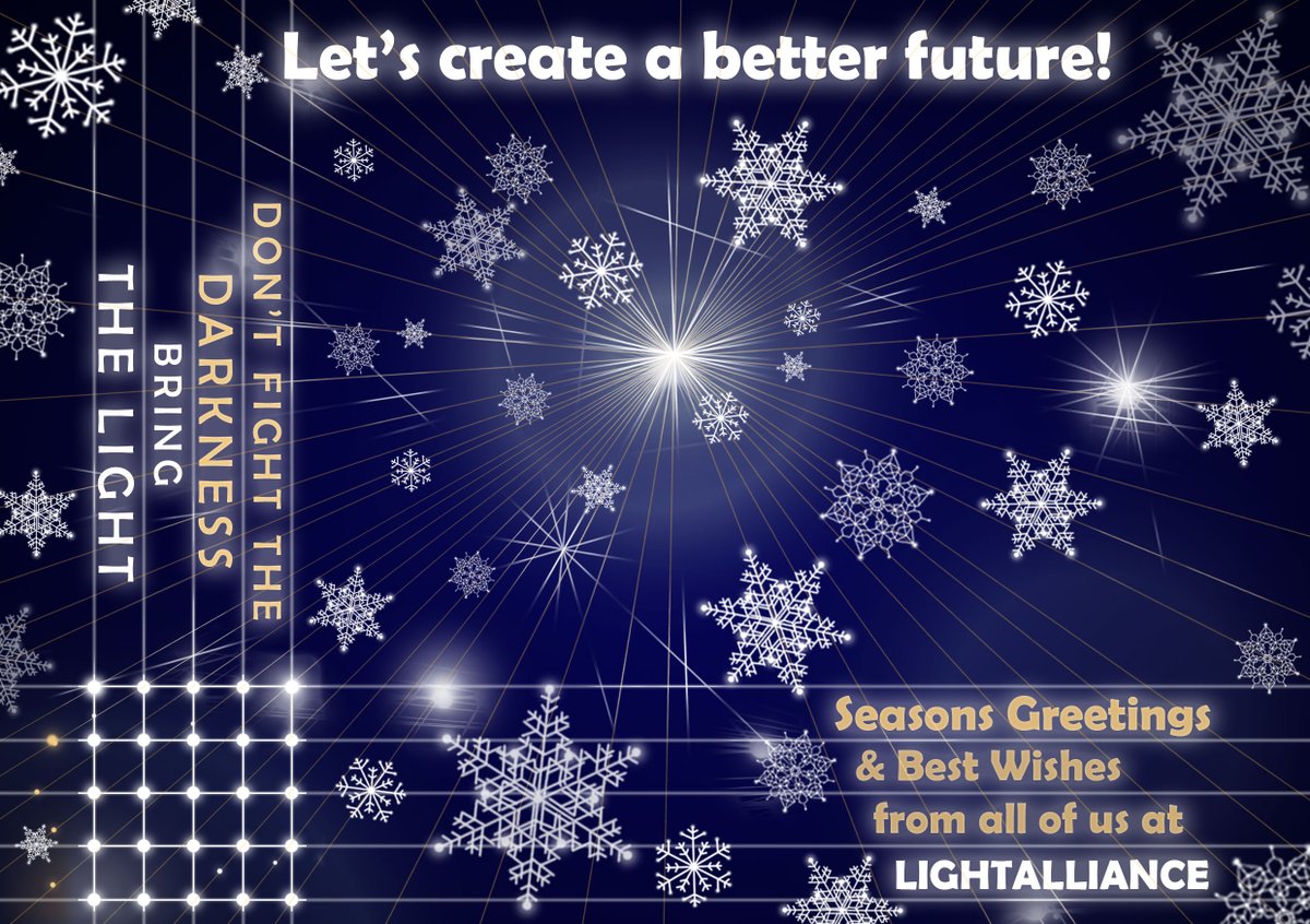 As the holiday season and New Year approaches, we’d like to wish you health, wealth, and happiness from all at LIGHTALLIANCE
 
Our studios will be taking the following holidays:
UK : Re-Opens on 09/01/23
UAE : 26+27+30/12/22 - 02/01/23

See you next year!!!

#merrychristmas