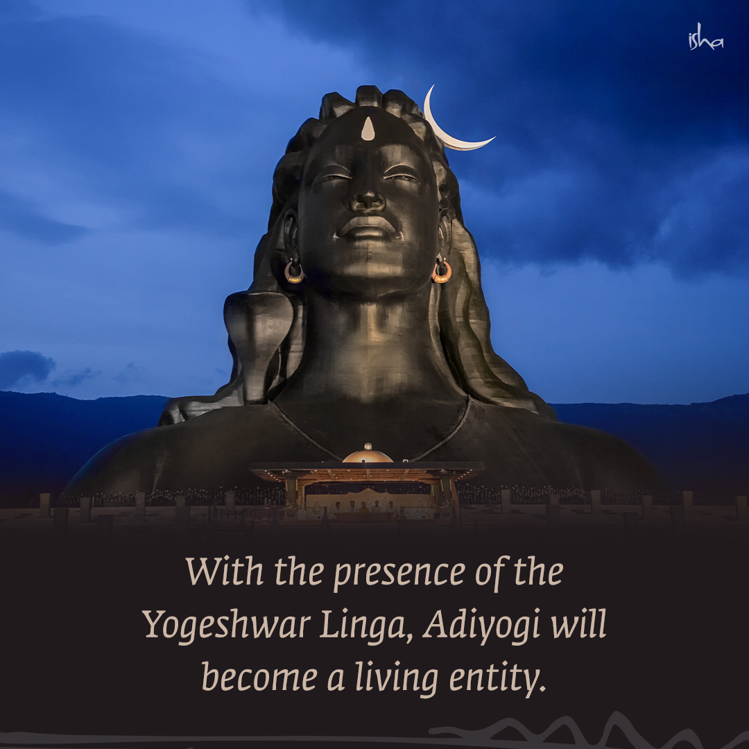 Sadhguru will consecrate the Yogeshwar Linga, at Sadhguru Sannidhi Image Sadhguru will consecrate the Yogeshwar Linga, at Sadhguru Sannidhi