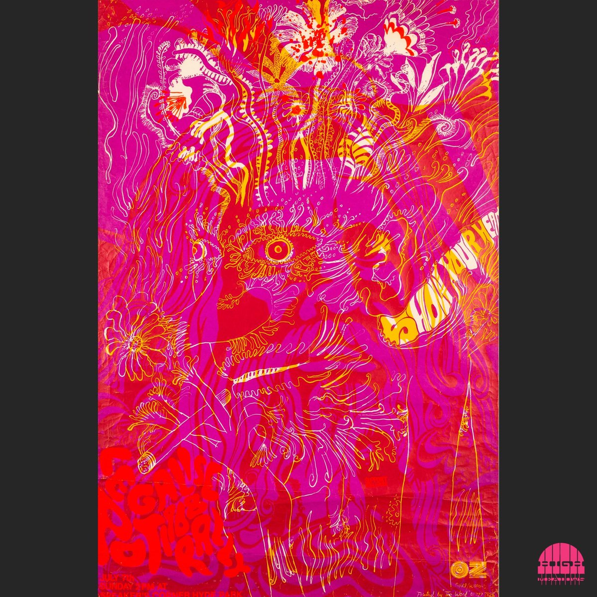 high_meadows's tweet photo. Show Your Head by Martin Sharp and John Hurford, 1968

One of two variations of this amazing poster that advertised a 'legalise pot' rally at Speakers Corner in Hyde Park, London. If you look carefully you can see two overprinted faces. 

#counterculture #swingingsixties #1968 https://t.co/3CVhHOe2qq