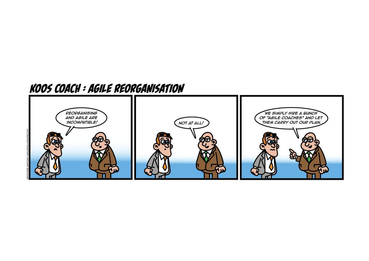 Koos Coach in: Agile reorganisation
#scrum #agile #kooscoach
kooscoach.nl