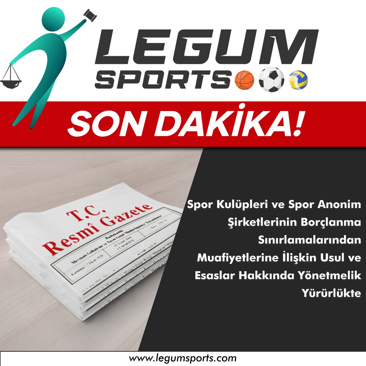 Spor Kulüpleri ve Spor Anonim Şirketlerinin Borçlanma Sınırlamalarından Muafiyetlerine İlişkin Usul ve Esaslar Hakkında Yönetmelik yürürlükte!

legumsports.com/spor-kulupleri…

#spor #yasa #yönetmelik #borçlanma #muafiyet #legumsports #sporhukuku