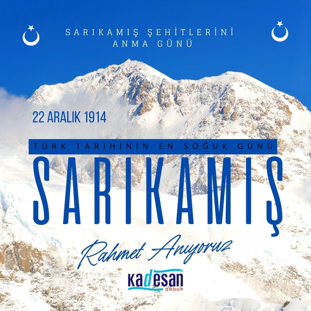 108. Yılında şehitlerimizi rahmet ve minnetle anıyoruz. 
#sarıkamış