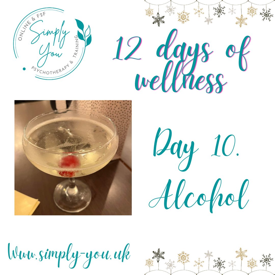 Day 10. Alcohol #12daysofwellness 

Alcohol can cause lots of health problems and is also a depressant, which means it can affect our sleep, mood, weight, and our overall mental and physical health: 
nhs.uk/live-well/alco…
#mentalhealth 
#12daysofwellness 
#alcohol