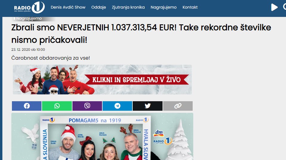 dragica12's tweet photo. @logarmetod @Radio1SLO leta 2020 so zbrali več kot milijon €, pa nihče ne ve, kam je šel ta denar...🤔
Tudi Palčice pomagalčice so zbrale več kot 4 milijone, za Krisa je šlo več kot milijon, ostalo je vzela #ZPMS, tam imajo pa nekateri kar dolge prste, ker niso vsi prostovoljci... https://t.co/tiBF6jTsag