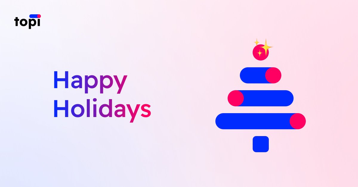 We’re grateful for all the support &amp; opportunities that came our way this year at topi. We launched our Minimum Delightful Product, raised our Series A, and partnered w/ major retailers in 🇩🇪 and 🇦🇹. Proud of our talented, diverse team building the future of B2B subscriptions🚀🌟