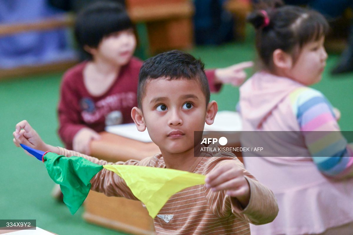 AFPphoto's tweet photo. #Hugary
Conjuring up magic at a Budapest kindergarten
📷 @afpattila
#AFP https://t.co/CbPnrGArrJ