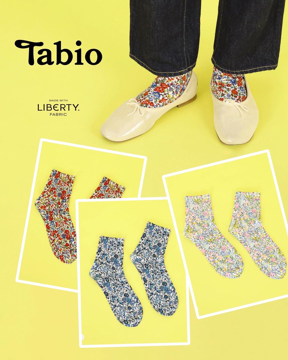 Birthplace19's tweet photo. Tabio made with Liberty Fabric
@libertyjapan
憧れのリバティさんとのお仕事❣️
やっと報告できます〜
タビオ公式オンラインでは12月20日から受付中です。ご注文はお早めに〜
美しく繊細な小花柄🌼🏵
#リバティプリント
#liberty
#libertyjapan
#tabio
#プリントソックス
#バースのお仕事 https://t.co/xq88ZduBMT
