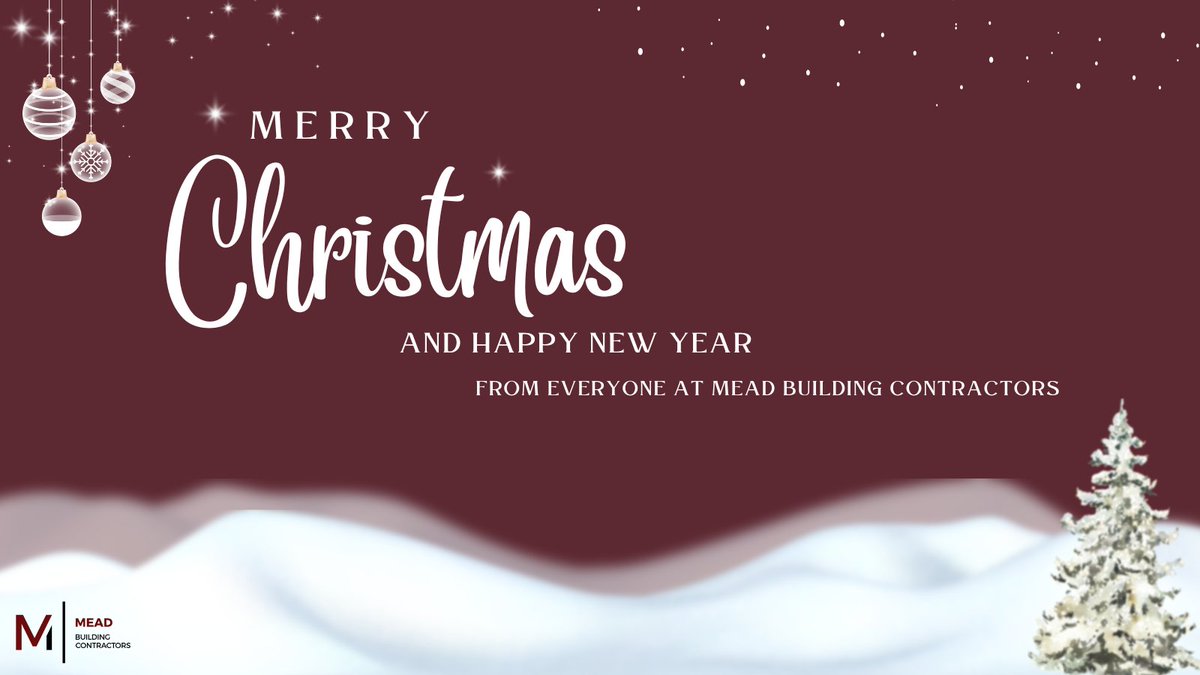 Merry Christmas and a Happy New Year from everyone at Mead Building Contractors 🎄

#MBCgroup #MerryChristmas #HappyNewYear