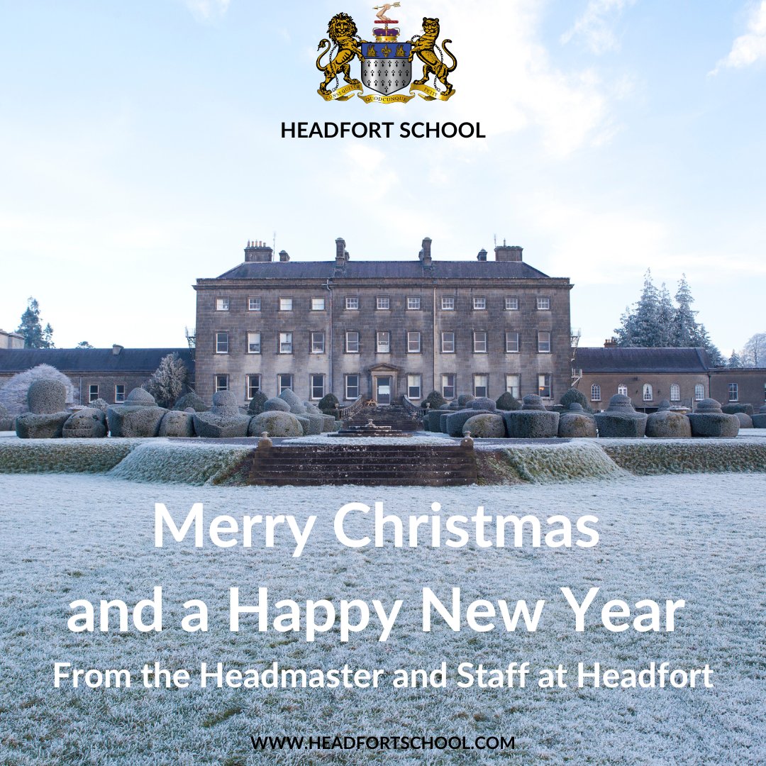 Merry Christmas and a Happy New Year from the Headmaster and Staff at Headfort. #primaryschoolireland #boardingschoolireland #boardingschoolmeath #primaryschoolmeath #headfortschool #lifeatheadfortschool #boardingschool