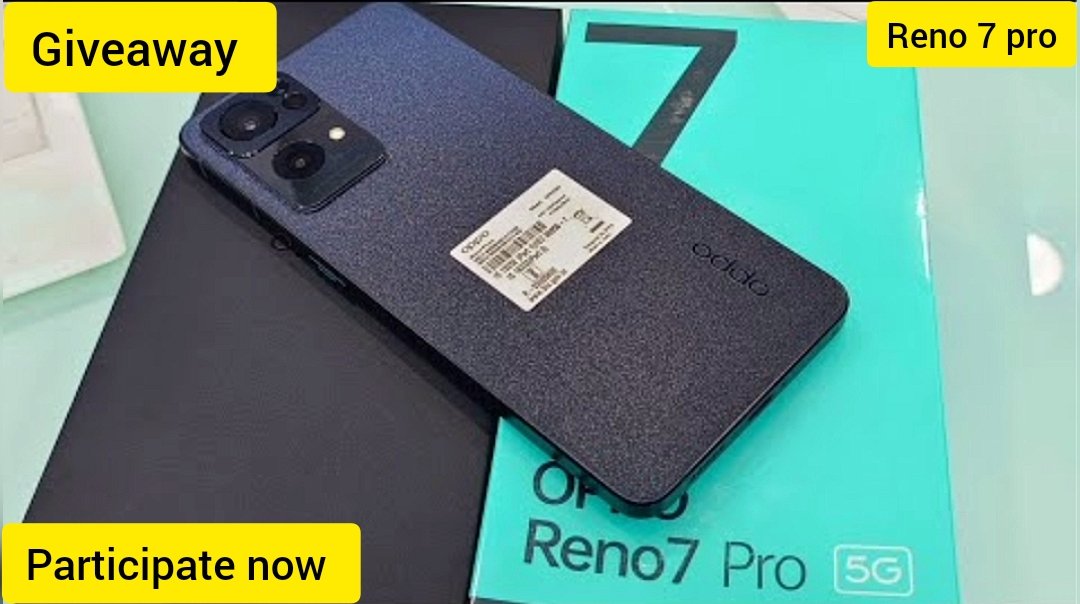 TseTechy's tweet photo. Oppo Reno 7 pro giveaway in live 
https://t.co/8OfRRdrIdx
#oppo #opporeno7pro #GiveawayAlert #Giveaways #tsetechey @OPPOIndia https://t.co/sop4iJKaCi