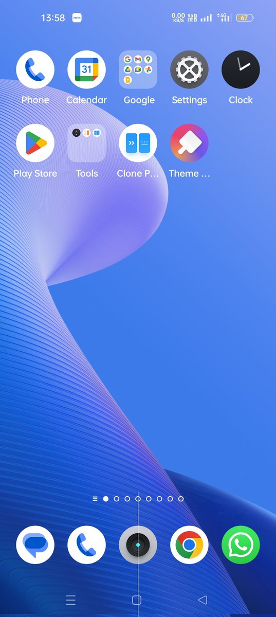 bargaths's tweet photo. @realmeIndia 
After updating there is a small vertical line in the bottom of my display temporarily. Kindly advise the solution for the same. https://t.co/ok394CSjHH