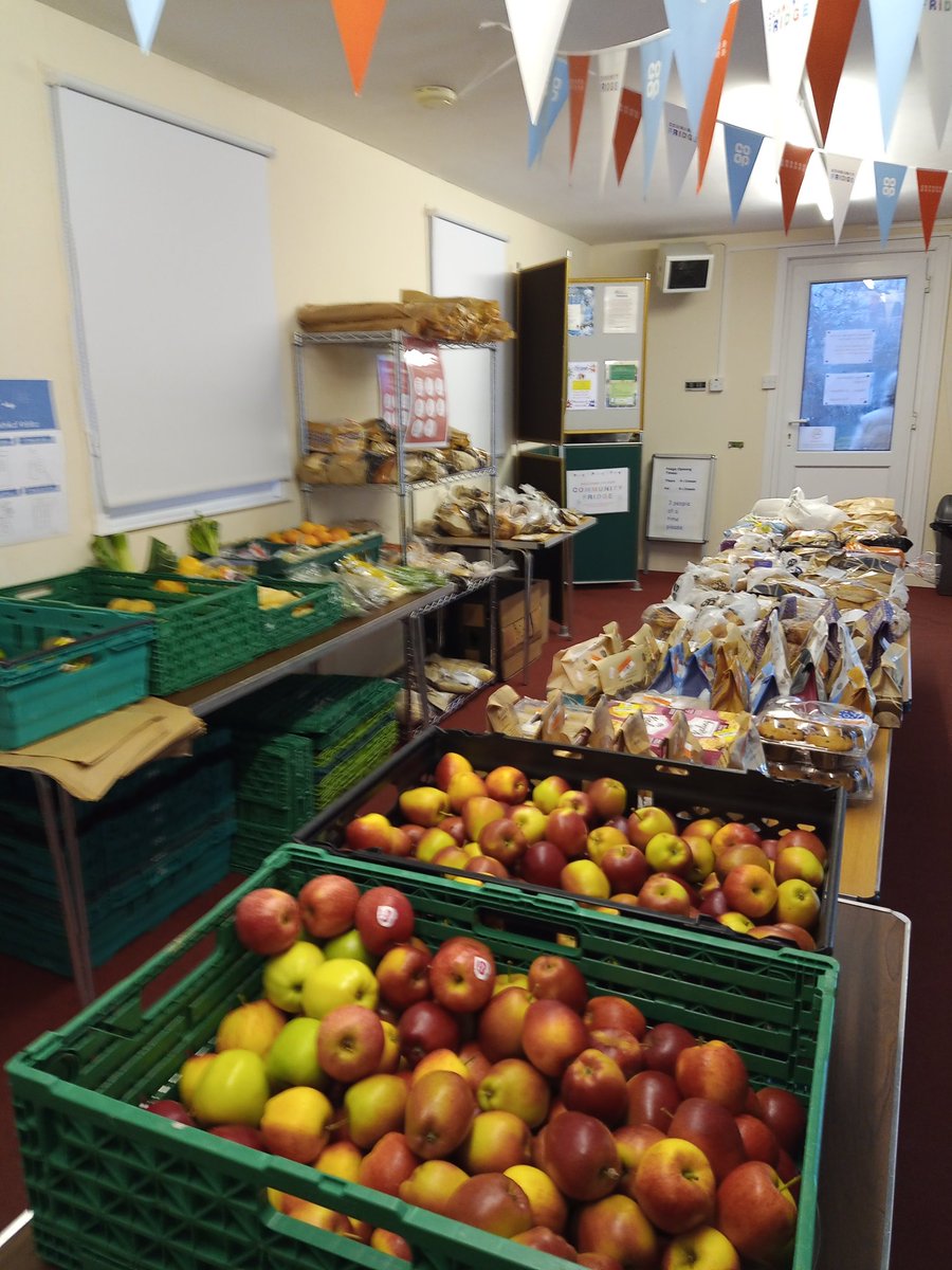 WeAreStMarys's tweet photo. Our Community Fridge is open today &amp; tomorrow 9am-12.

It's FREE to use &amp; everyone is welcome to use it.

Help stop good food from going to waste. https://t.co/674zbu6B31