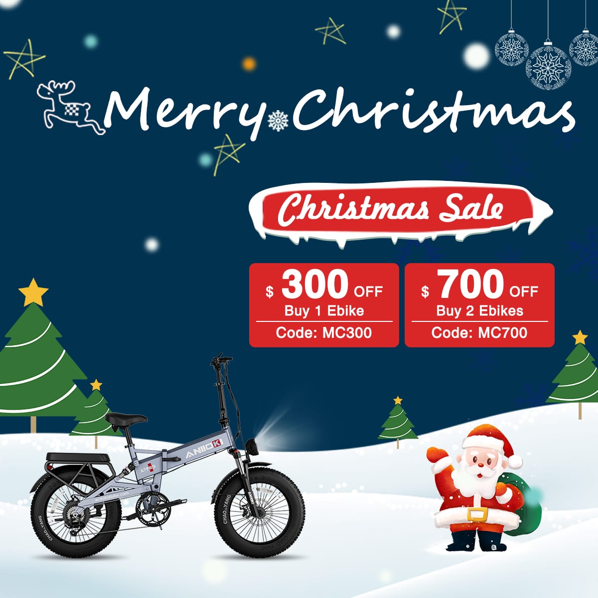 aniioki's tweet photo. ANIIOKI Christmas Ebike Sale🎄🎄
👉Buy 1️⃣ Ebike, enjoy $300 off. Code: MC300
👉Buy 2️⃣ Ebikes, enjoy $700 off. Code: MC700
🔗https://t.co/ZDRhXsfaXw
🔗https://t.co/4bOH1mLjJK https://t.co/izHFhMJ4g1