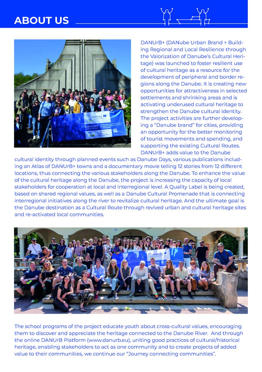 DANubeUrbanBran's tweet photo. Do you still wonder what our #DANUrB+ “Journey Connecting Communities” is about❓
✅ Our Booklet is ready to answer your question and introduce you to our achievements, activities, and testimonials along the Danube Region 🙌
👉 Enjoy: https://t.co/yOcAzIIN9l https://t.co/uU0kivb1ev