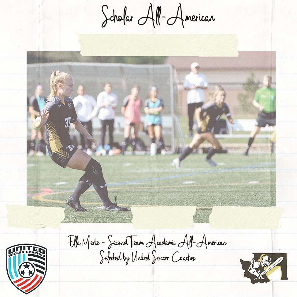 PLU_WSoc's tweet image. So this happened last week! 😎A big Attaway to our Junior Captain Ella Merte and her @UnitedCoaches selection as a 2️⃣nd Team Academic All American!

Our first since 2016!

Congrats 🎉🎊 Ella! Well done 👍!

Go Lutes!
#studentfirstathletesecond 
#returnready
#beyond