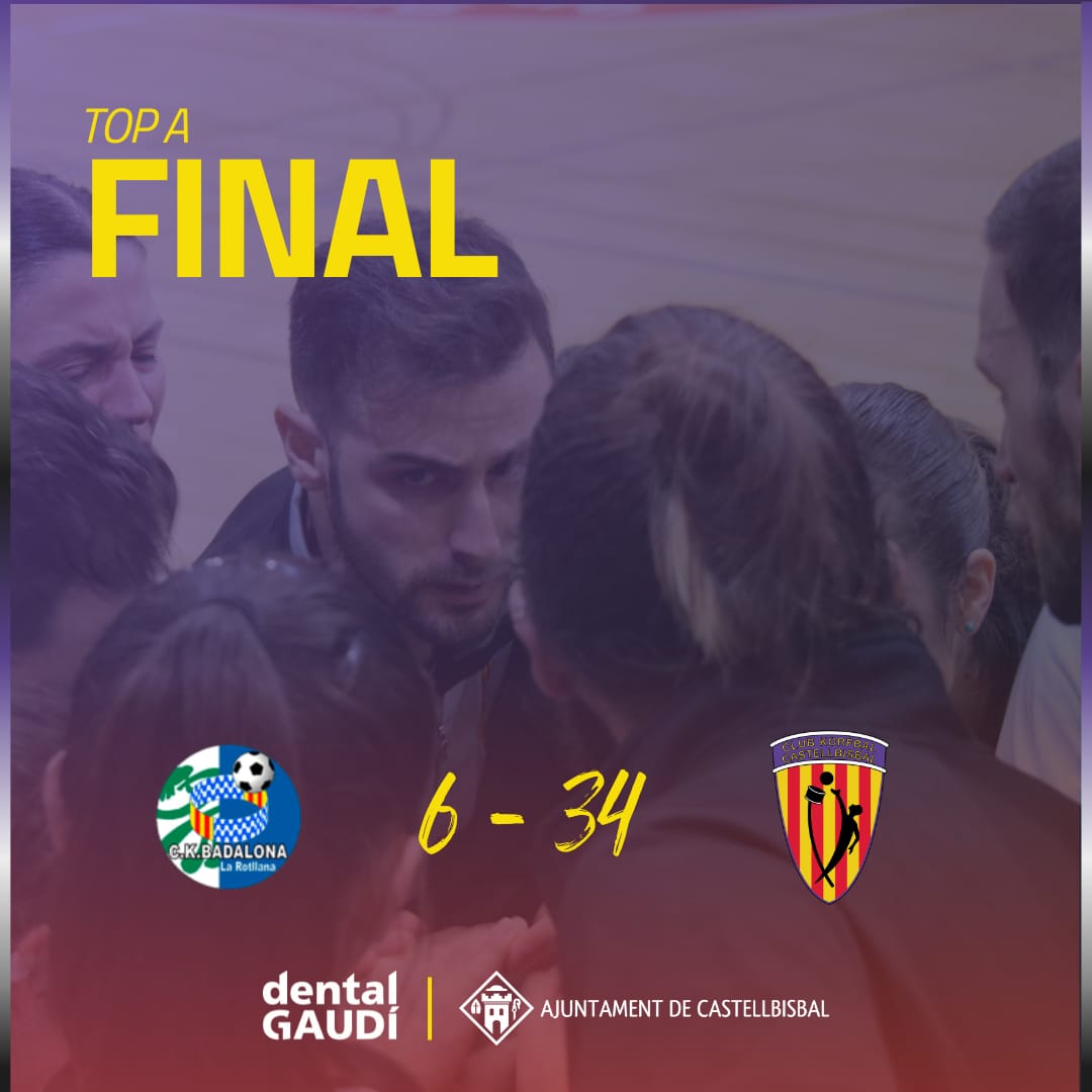 3 IN A ROW! 💪

L'equip de Top A també va superar la seva eliminatòria de 1/4 de copa, desfent-se del <a href="/CKBadalona/">C.K. Badalona</a> per un contundent 6 a 34. L'equip va demostrar concentració i convicció, i això l'ha portat a la semifinal de Copa. Allà es veurà les cares amb el <a href="/PlatjaKorfbalC/">Platja d'Aro Korfbal Club</a>.