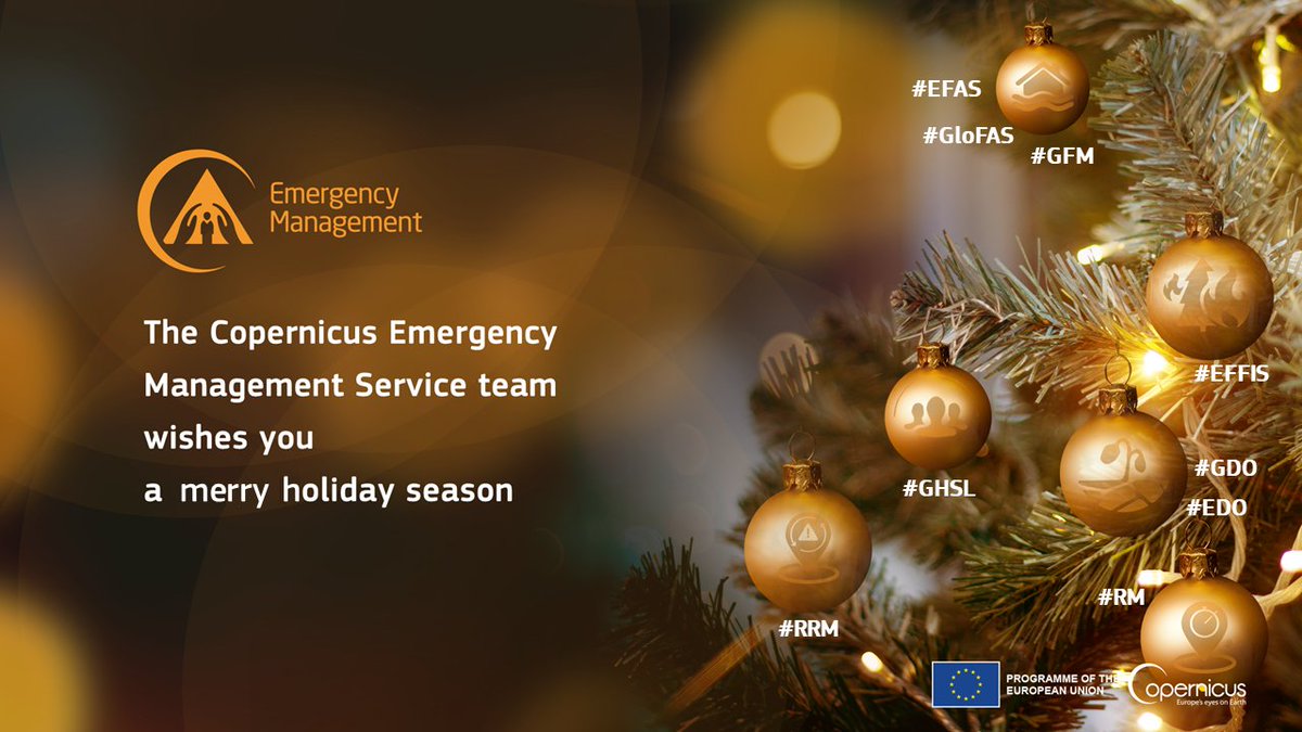 2022 was a very busy year for #CEMS🇪🇺 with the addition of #GHSL and #GFM to our product portfolio❗️

As the year draws to a close, the #CEMS team wishes all of its friends, colleagues, users, partners &amp; followers a good rest over the holidays &amp; a happy, healthy and safe 2⃣0⃣2⃣3⃣