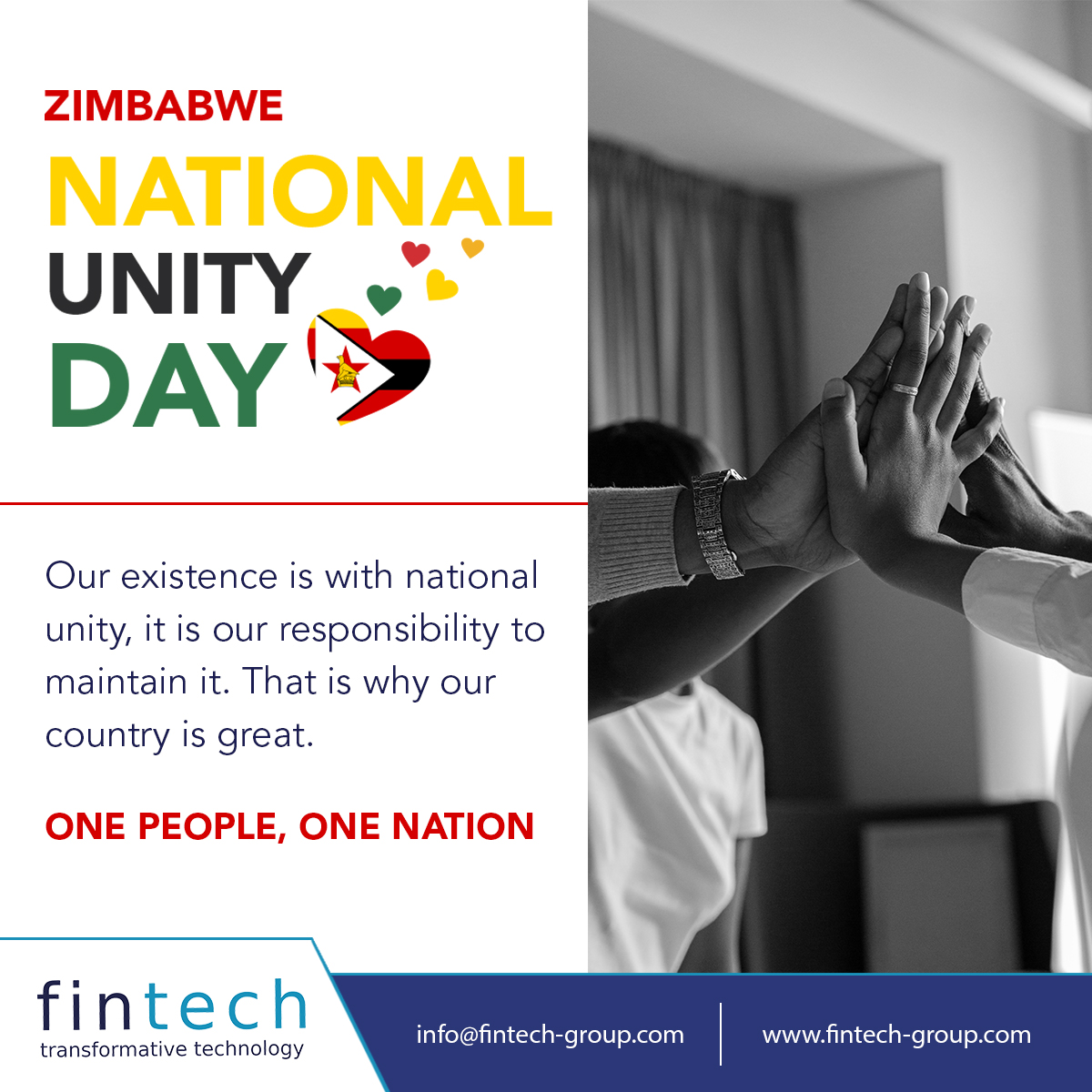 fintechgrp's tweet image. Happy Unity Day to our Zimbabwean friends. #unityday2022
#zimbabwe