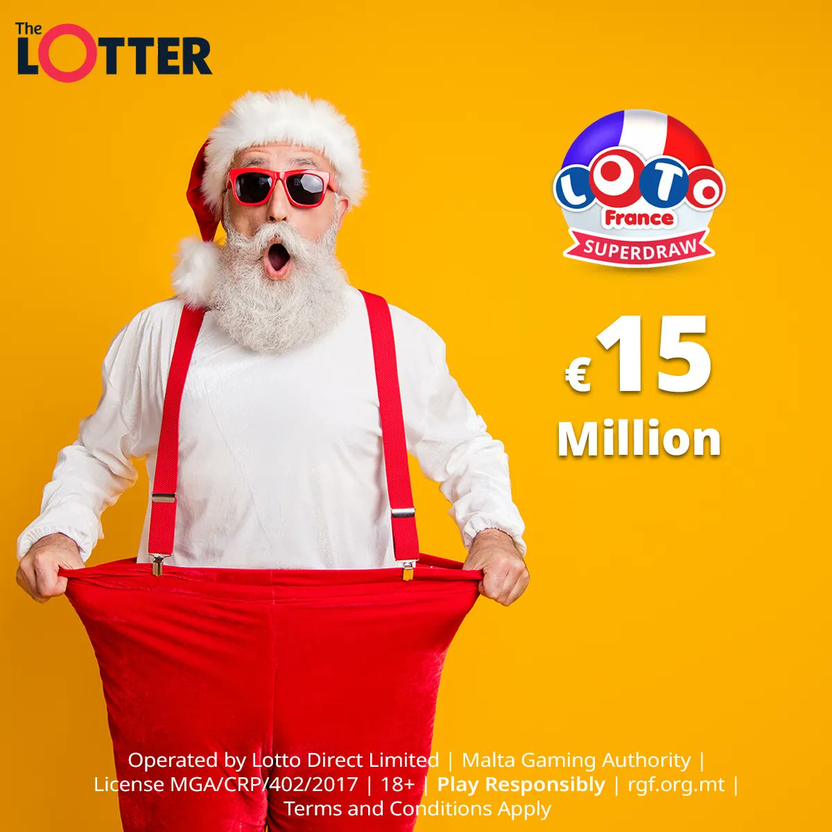 TheLotter's tweet photo. Sunday, 25 December 2022, will see an exciting France Loto special draw!*๐๐https://t.co/S9OGcaVwRQ ๐
A โฌ15 million boosted jackpot will be awarded in this draw!๐
#Christmas #Christmastime #SpecialDraw #ChristmasDraw #FranceDraw #theLotterWinners #FranceSpecialDraw https://t.co/yAA1MlqbNh