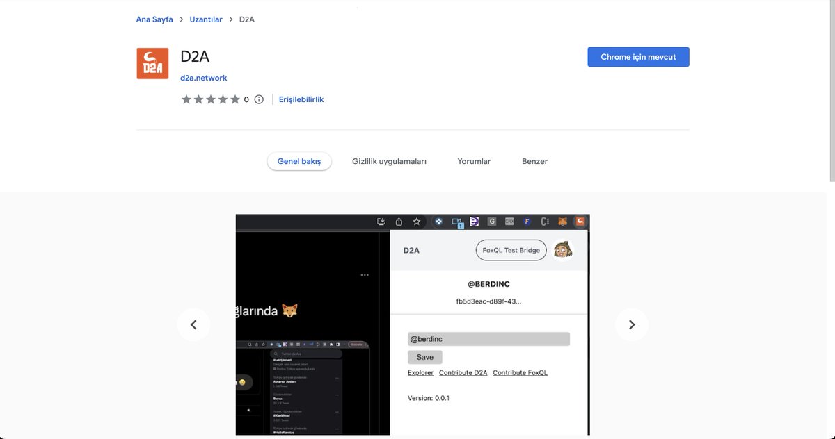foxqlcom's tweet photo. https://t.co/55ccMuHLaM

D2A eklentisi chrome web mağazasında yayınlandı https://t.co/BrXmXItVWB