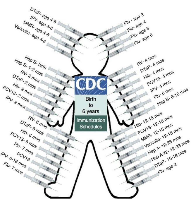 cynthiamckinney's tweet photo. Do you really think all of this is necessary for the health of our babies—or for Big Pharma's profits; which is it? https://t.co/2t44Bt9Qdx