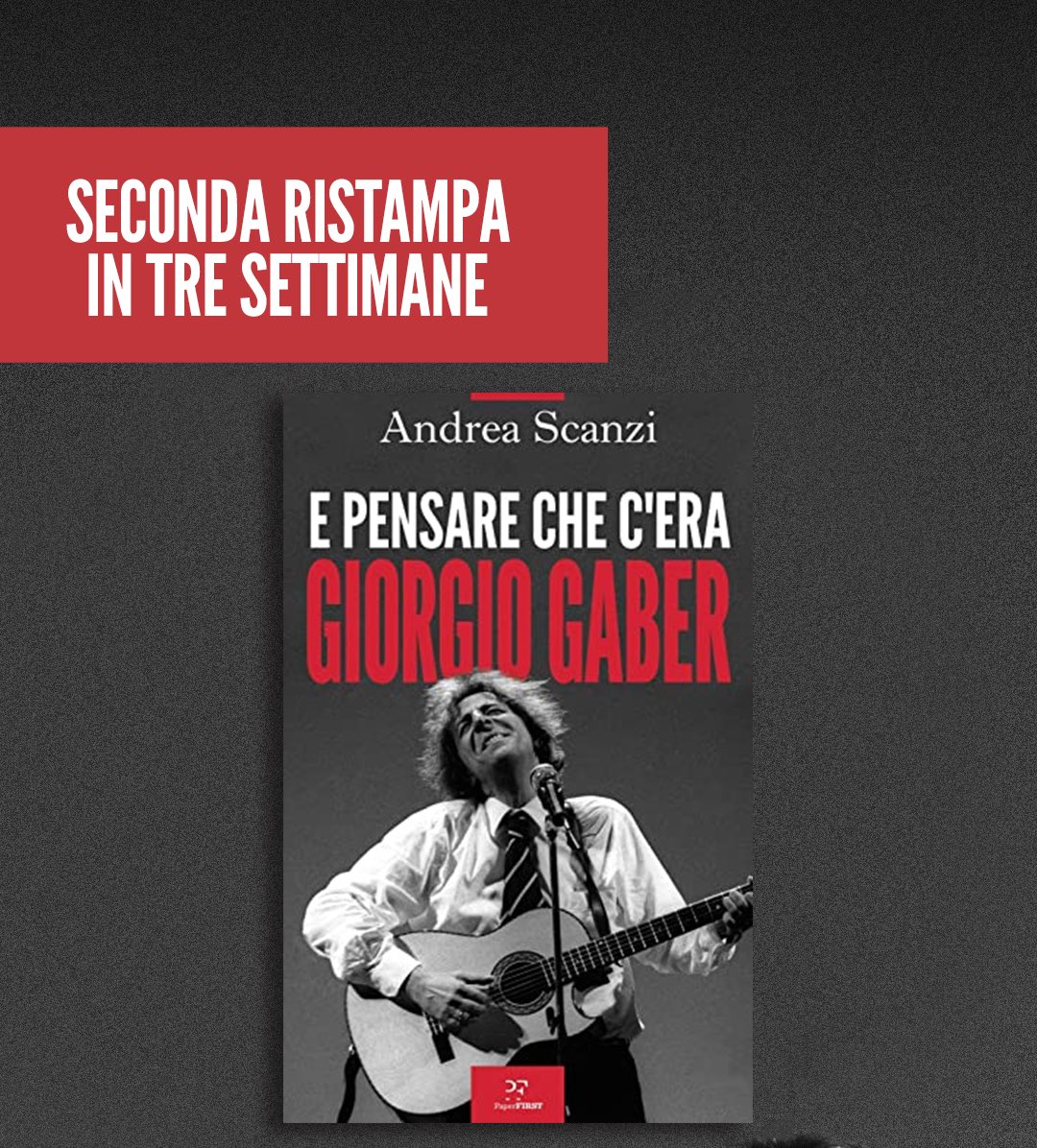 ‘E pensare che c’era Giorgio Gaber’ di @AndreaScanzi è alla seconda ristampa in tre settimane📚 Grazie a tutti!