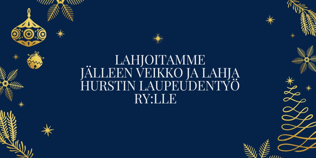 IndexVarainhoit's tweet photo. Lahjoitamme tänäkin vuonna suurimman osan joululahjoihin varatuista varoista Veikko ja Lahja Hurstin Laupeudentyö ry:lle. Toivotamme koko Index Varainhoidon henkilökunnan puolesta kaikille asiakkaillemme ja yhteistyökumppaneillemme hyvää ja rauhallista joulun aikaa! https://t.co/QBenXTaSca