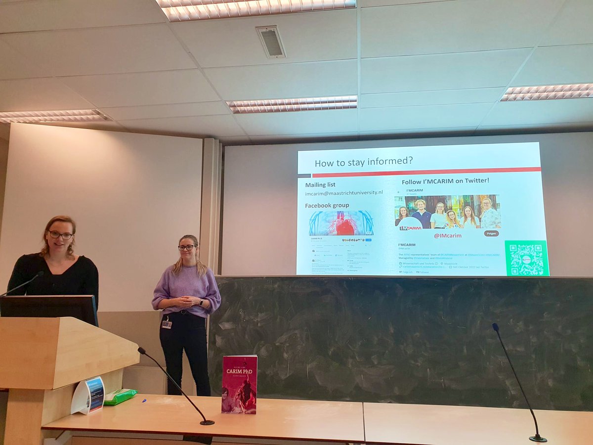 I'MCARIM (@imcarim) on Twitter photo Yesterday l’MCARIM gave a welcome presentation at the annual CARIM Christmas lunch🎄
Missed it? Check you email for the slides😊
<a href="/CARIMMaastricht/">CARIM</a> <a href="/TilmanHackeng/">Tilman Hackeng</a> <a href="/Renee_Tillie/">Renée Tillie</a> <a href="/BelaWieland/">Elias Wieland</a> <a href="/Joana_M_Alves/">Joana Alves da Silva</a> <a href="/ValeriaSaar/">Valeria Saar</a> Adele Ruder Minke Rijpkema Yesterday l’MCARIM gave a welcome presentation at the annual CARIM Christmas lunch🎄
Missed it? Check you email for the slides😊
<a href="/CARIMMaastricht/">CARIM</a> <a href="/TilmanHackeng/">Tilman Hackeng</a> <a href="/Renee_Tillie/">Renée Tillie</a> <a href="/BelaWieland/">Elias Wieland</a> <a href="/Joana_M_Alves/">Joana Alves da Silva</a> <a href="/ValeriaSaar/">Valeria Saar</a> Adele Ruder Minke Rijpkema