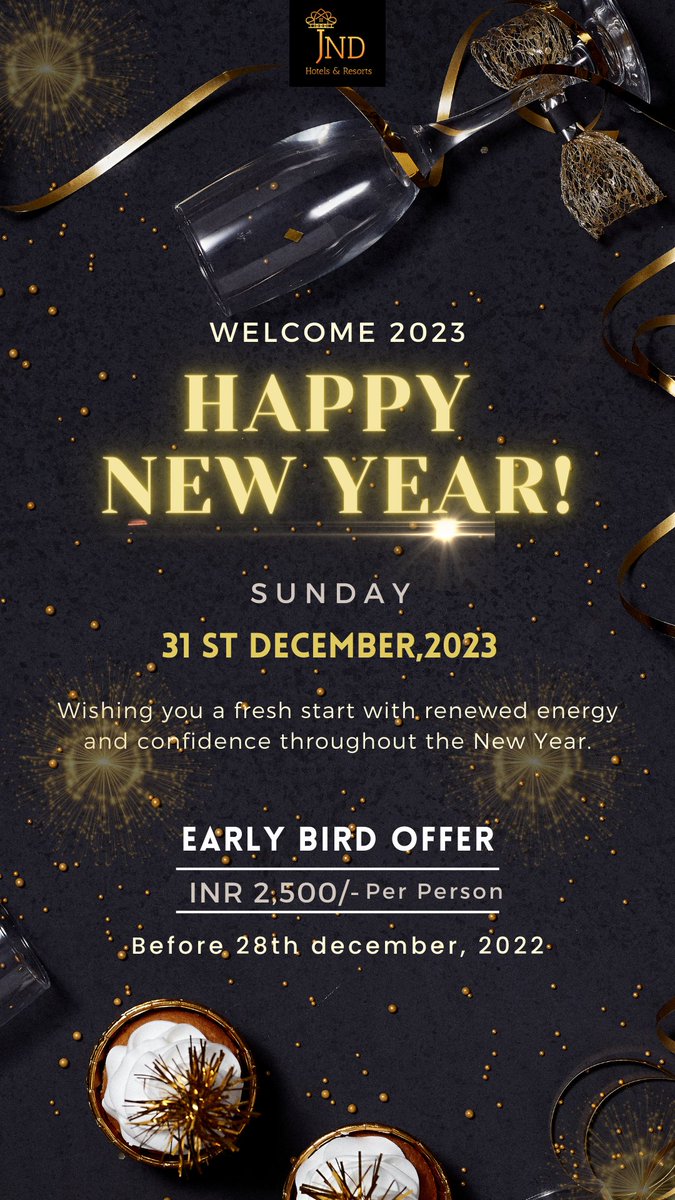 Jndhotels's tweet photo. Celebrate New Year's Eve with us and take advantage of the advantages and luxuries that will enhance your celebration.
For more information :
(+9)-9811147089 | 9311477438
info@jndhotels.com

#hotels
#newyearinmanali
#Trending 
#NewYear2023OPPOdiShopee https://t.co/tUMzoiaZbS