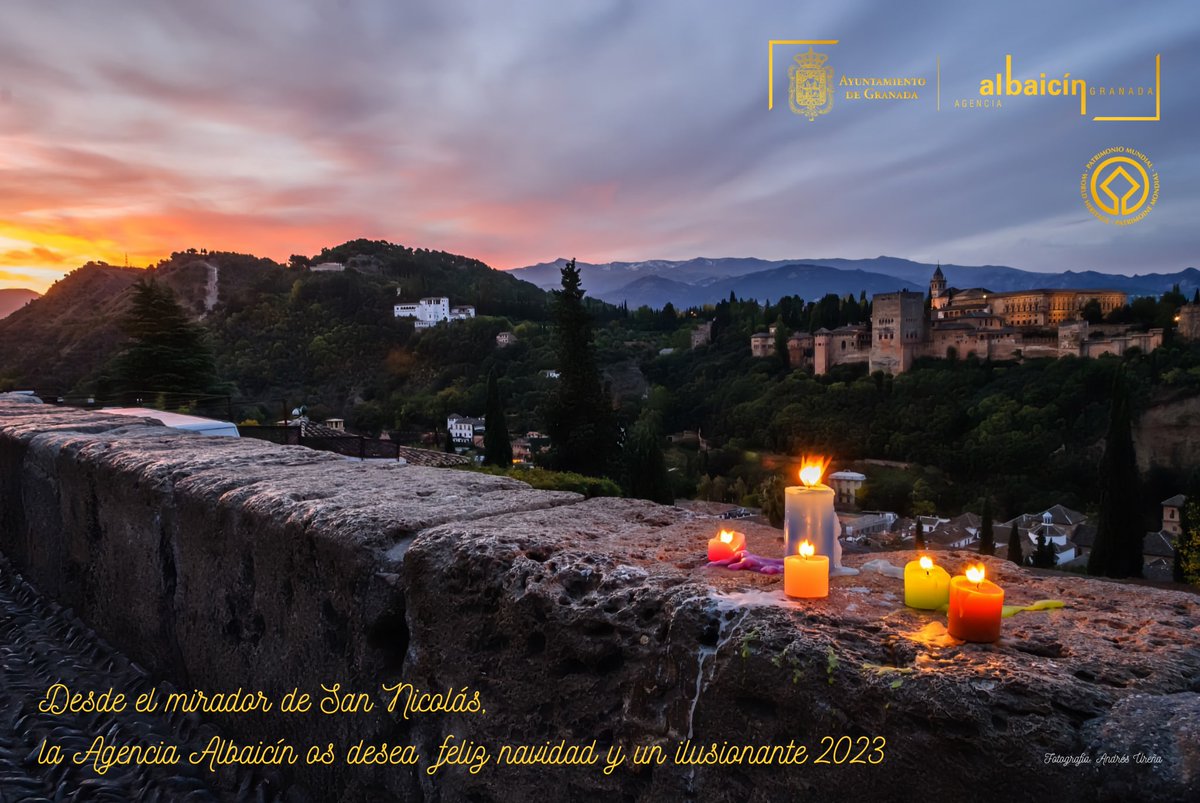 AgenciaAlbaicin's tweet image. Con esta fantástica fotografía de Andrés Ureña desde el mirador de San Nicolás, os queremos felicitar las navidades y desearos un gran 2023. Si quieres saber cómo se realizó esta fotografía entra a nuestra web➡️bit.ly/3BTtx7n